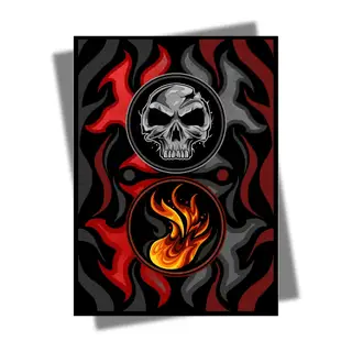 Rakdos Sleeves: Black Red Mana - AI Armor MTG Sleeves - 100 ct