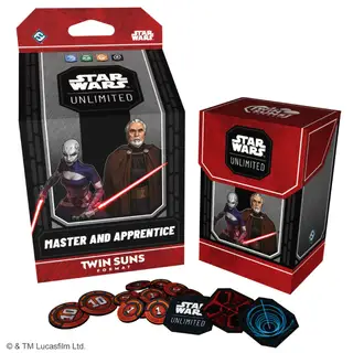 Star Wars Unlimited Twin Suns Deck Master and Apprentice
