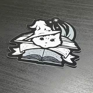 Wizard Cat - Vinyl Sticker [3x3 in]