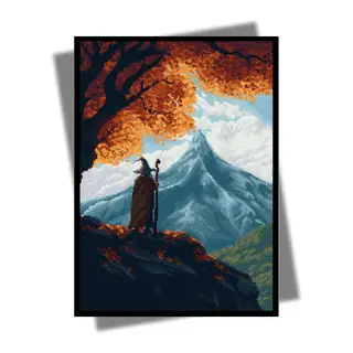 Middle Earth (Pixel Art) - AI Armor MTG Sleeves - 100ct