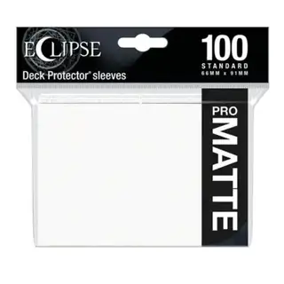 Ultra Pro Deck Protector Sleeves Eclipse Matte Arctic White - 100 ct