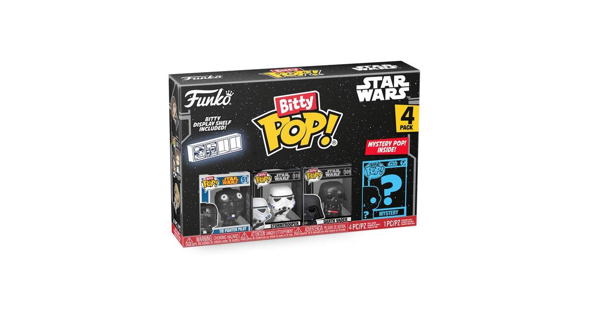 Funko Star Wars Bitty Pop Darth Vader Mini-Figure 4-Pack | Funko