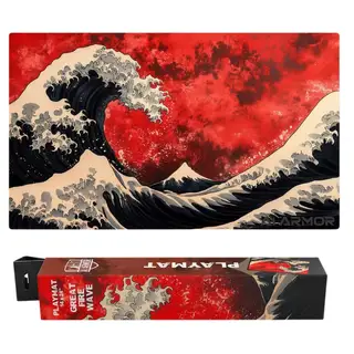 AI Armor Great Wave Playmat - Stitched