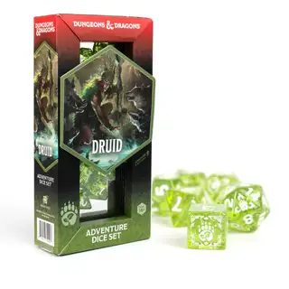 D&D Adventure Dice: Druid (Green/White)