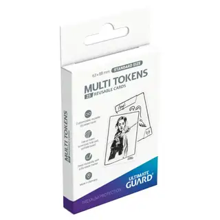 Ultimate Guard Multi-Tokens - White Dry Erase Tokens for TCG