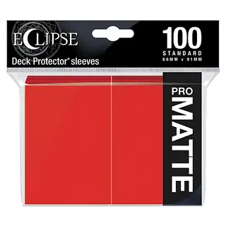 Ultra Pro Deck Protector Sleeves Eclipse Matte Apple Red - 100 ct