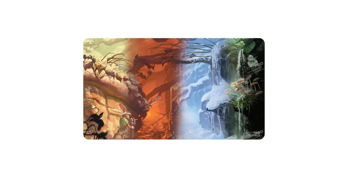 Ultra Pro Magic The Gathering Playmat - Bloomburrow Season Lands Mountain Design