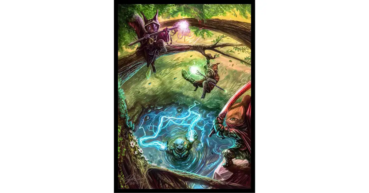 Bloomburrow Card Sleeves: Woodlands - Realm Guard MTG Sleeves - 100 ct | MTG Sleeves & Toploaders | Gaming Accessories | Backwoods Wizards Bloomburrow Card Sleeves: Woodlands - Realm Guard MTG Sleeves - 100 ct | MTG Sleeves & Toploaders | Gaming Accessories | Backwoods Wizards