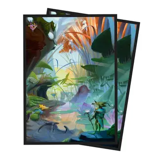 Bloomburrow Season Lands: Island (Summer) - Ultra Pro MTG Sleeves - 100 ct