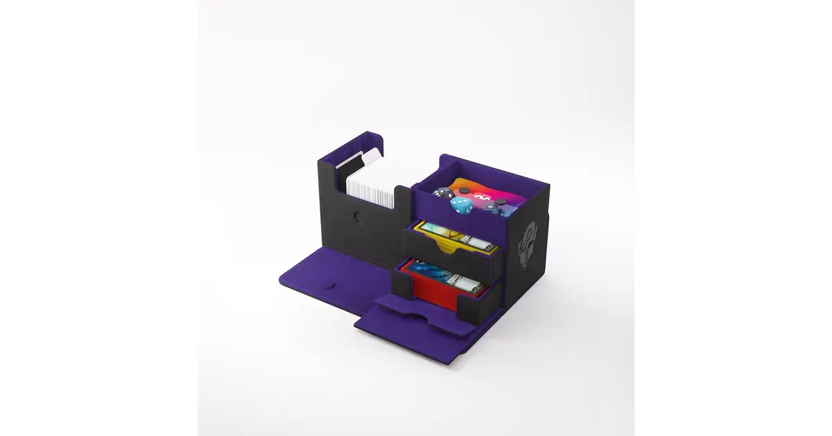 Gamegenic Academic 133+ XL TCG Deck Box [Tolarian Edition] Black/Purple ...