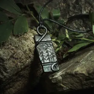 Forest Viking Jewelry Pendant Necklace