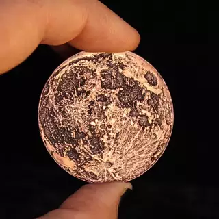 Blood Moon Coin in Copper | 1.5 inch Supermoon Coin
