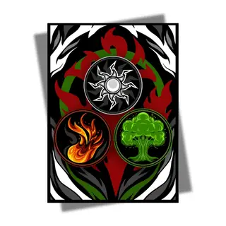 Naya Sleeves: White Red Green Mana - AI Armor MTG Sleeves - 100 ct