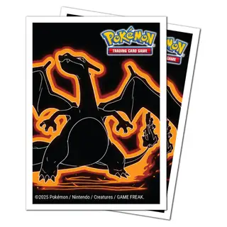 Pokemon Neon Kanto Charizard - Ultra Pro Apex MTG Sleeves - 105 ct