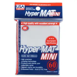 KMC Hyper MAT Mini Clear 60-count 62x89 mm