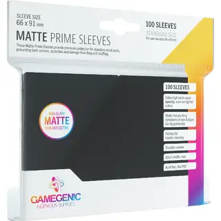 MATTE Prime Black Gamegenic MTG Sleeves 66 x 91 mm