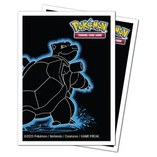 Pokemon Neon Kanto Blastoise - Ultra Pro Apex MTG Sleeves - 105 ct