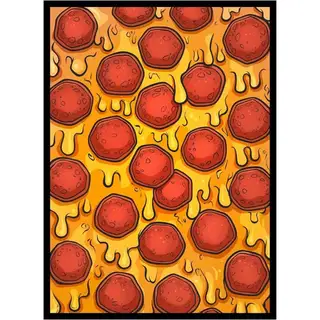 Pizza Sleeves - Realm Guard MTG Sleeves - 100 ct