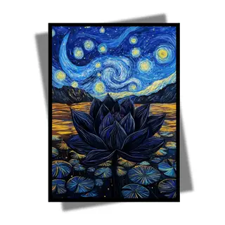 Black Lotus Card Sleeves: Starry Night - AI Armor MTG Sleeves - 100 ct