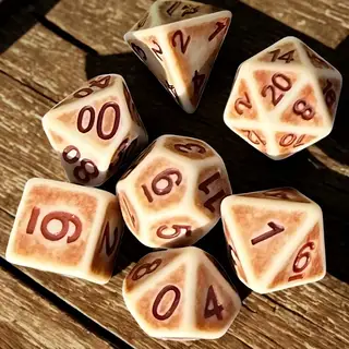 Wyrdling Sunbleached Bone Dice Set