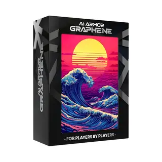 Neon Wave - AI Armor Textured MTG Sleeves - 100 ct