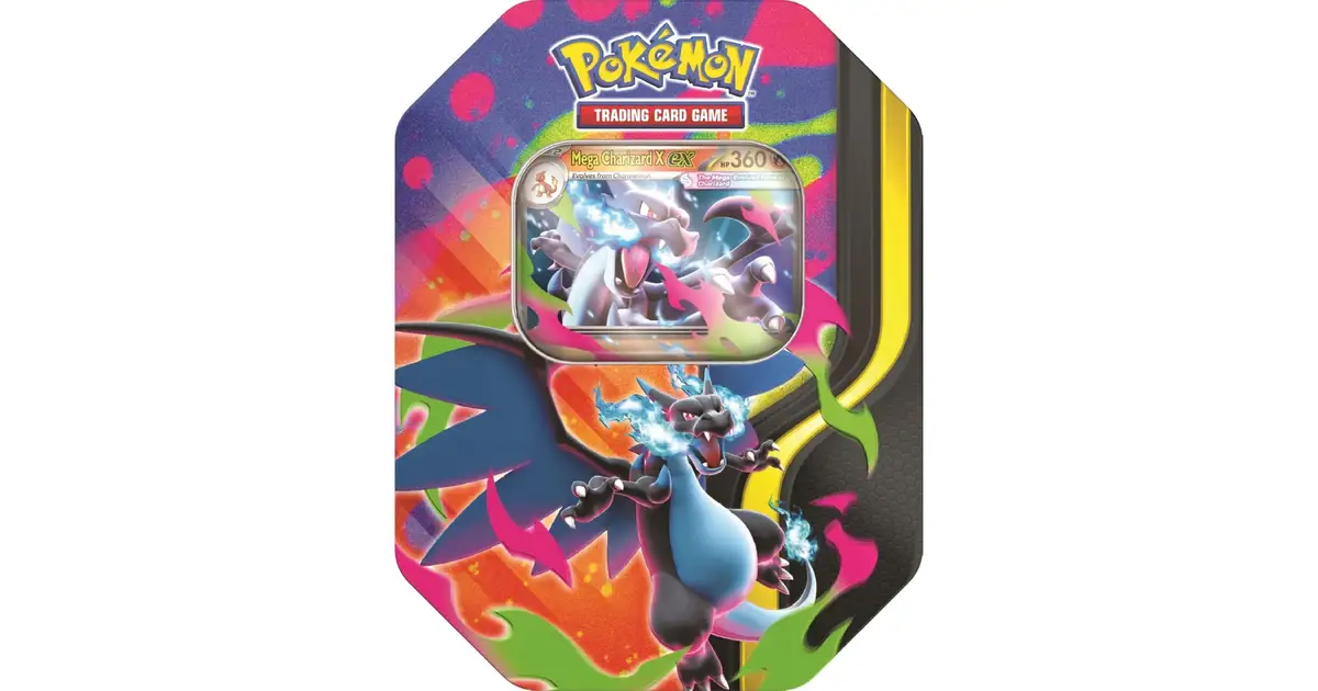 Pokemon Mega Charizard Tin | Pokemon | Trading Card Games