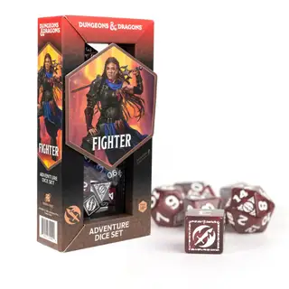D&D Adventure Dice: Fighter (Red/Gray)