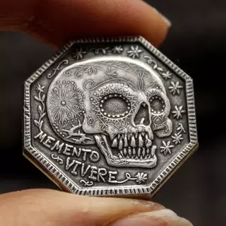 Memento Mori Coin / Memento Vivere Coin in Silver