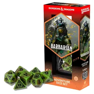 D&D Adventure Dice: Barbarian (Green/Brown)