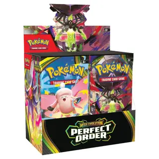 Pokemon Mega Evolution Perfect Order Enhanced Booster Display