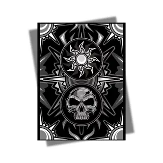 Orzhov Sleeves: White Black Mana - AI Armor Textured MTG Sleeves - 100 ct