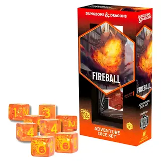 D&D Adventure Dice: Fireball (Orange/Yellow)
