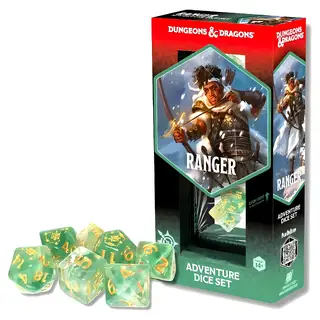 D&D Adventure Dice: Ranger (White/Green)