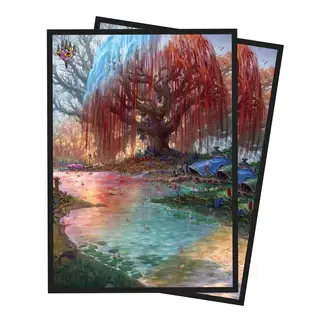 Bloomburrow Season Lands: Three Tree City (Summer) - Ultra Pro MTG Sleeves - 100 ct