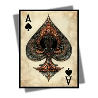 Ace of Spades Card Sleeves - AI Armor MTG Sleeves - 100 ct