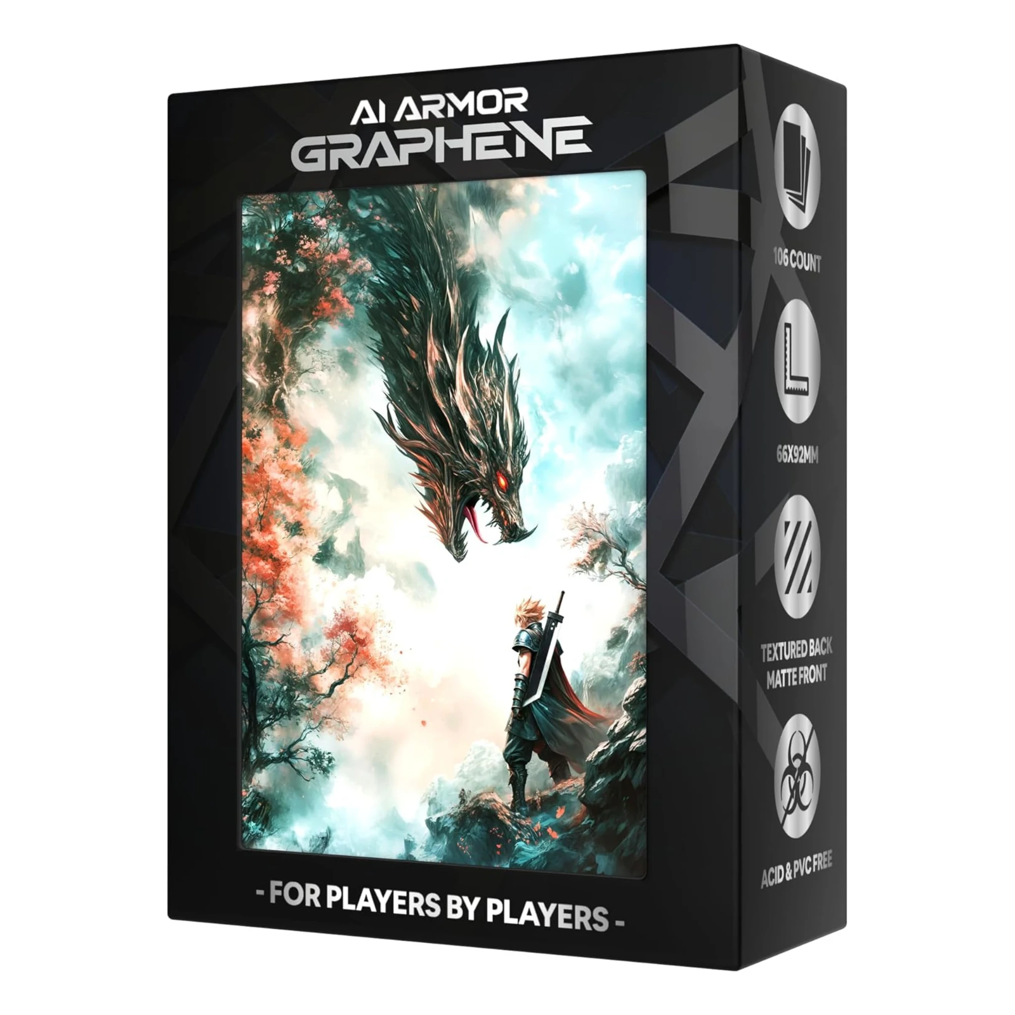 ai armor card sleeves Anti-glare Card Sleeves Graphene TCG Sleeves (Depressed Skeleton)