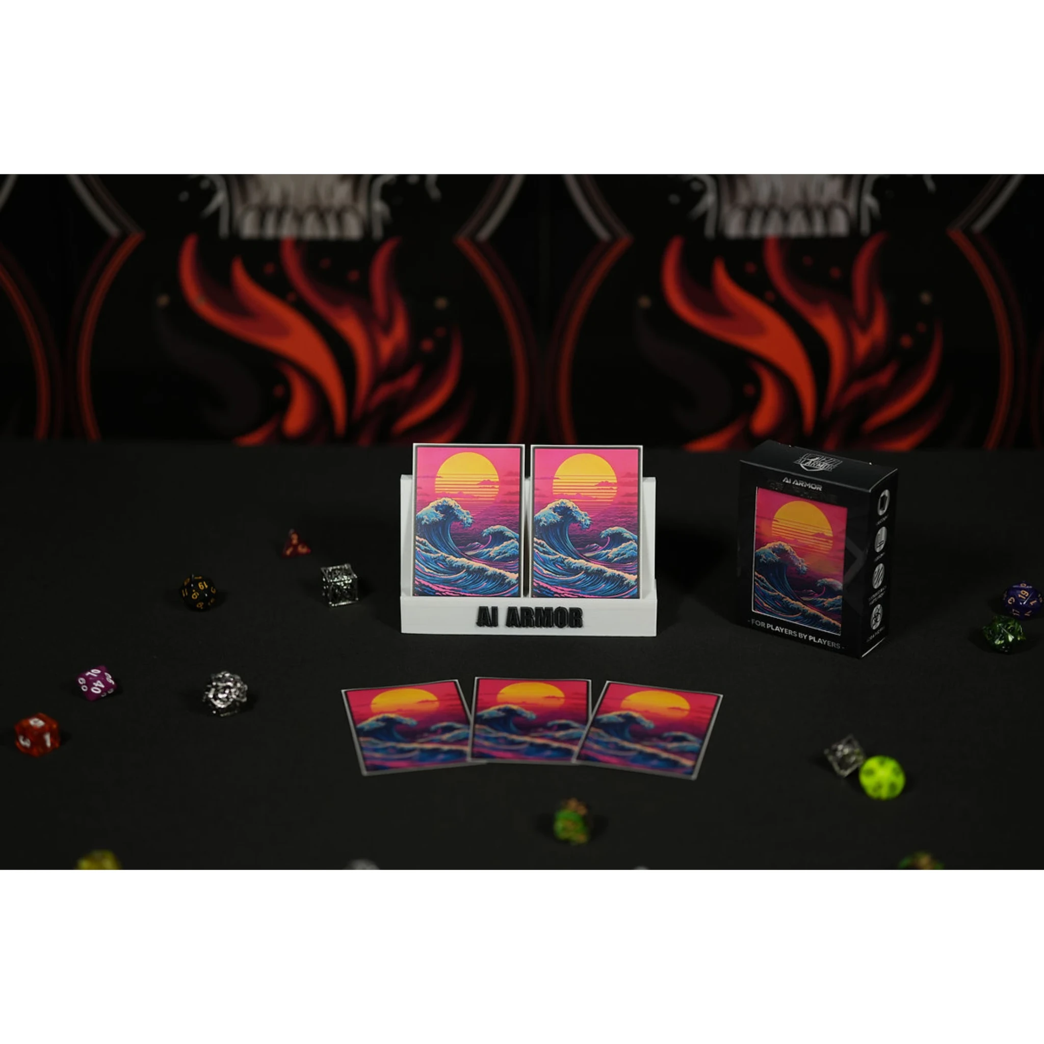 thumbnail image 2 of Ai Armor Mtg Dragon Card Sleeves Assassin) - 105ct Matte TCG/MTG Card Art Sleeves By ( Graphene Custom One Piece Card Sleeves Mtg Card Sleeves 2 of 14