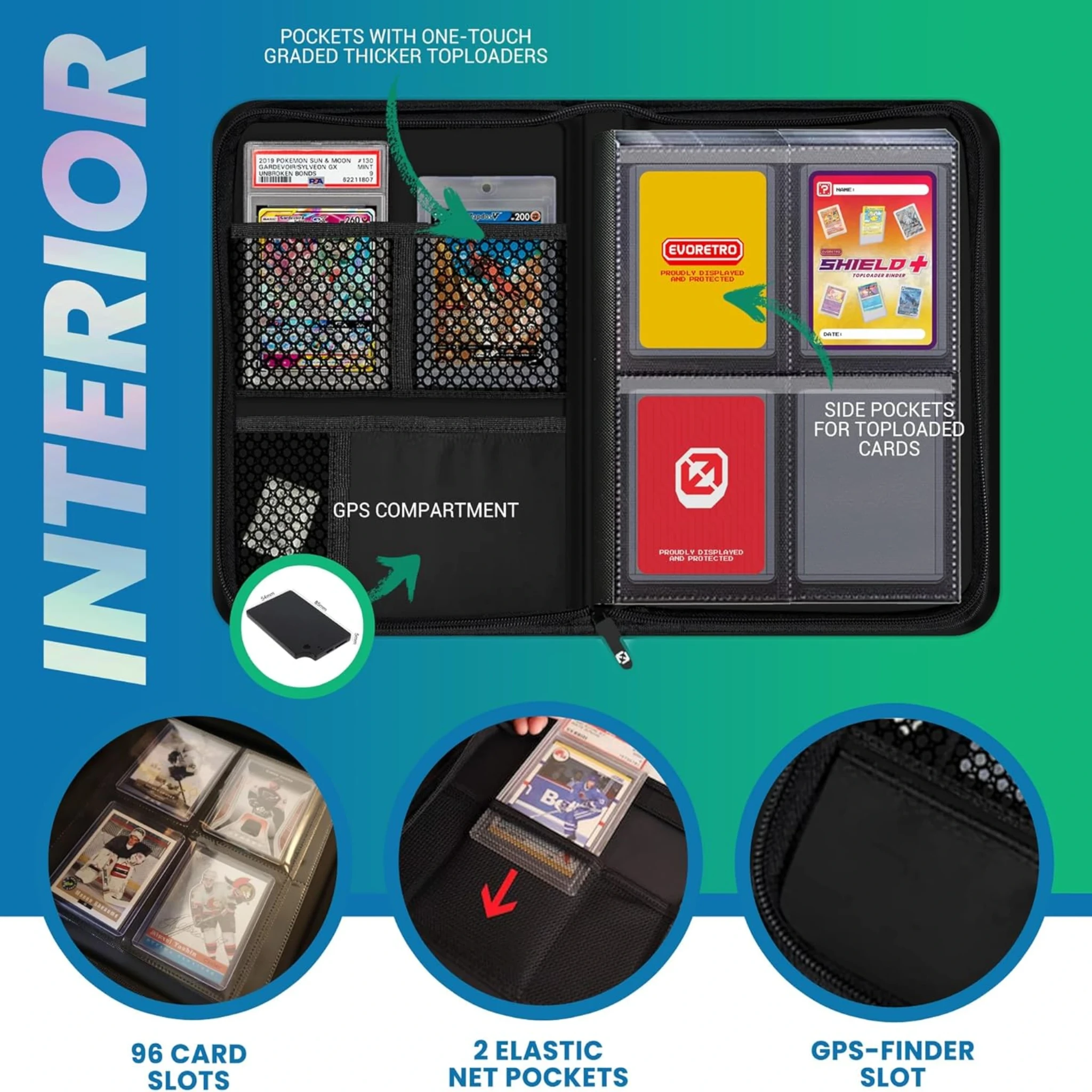 Evoretro: Toploader Binder - Compact Black Evoretro: Toploader Binder - Compact Black