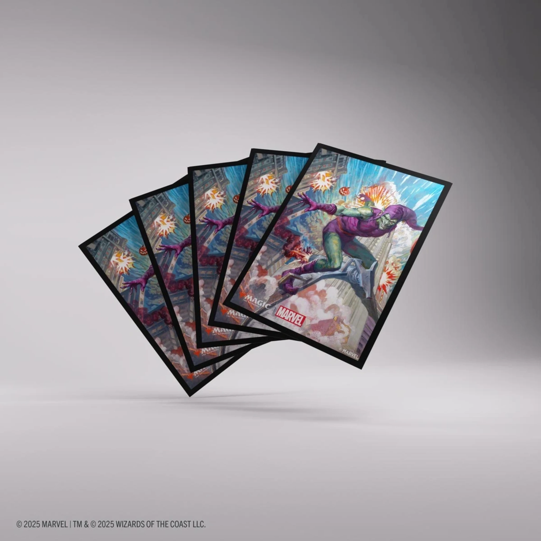 MTG Spider-Man Sleeves - Green Goblin | MTG Sleeves & Toploaders | Gaming Accessories | Backwoods Wizards MTG Spider-Man Sleeves - Green Goblin | MTG Sleeves & Toploaders | Gaming Accessories | Backwoods Wizards