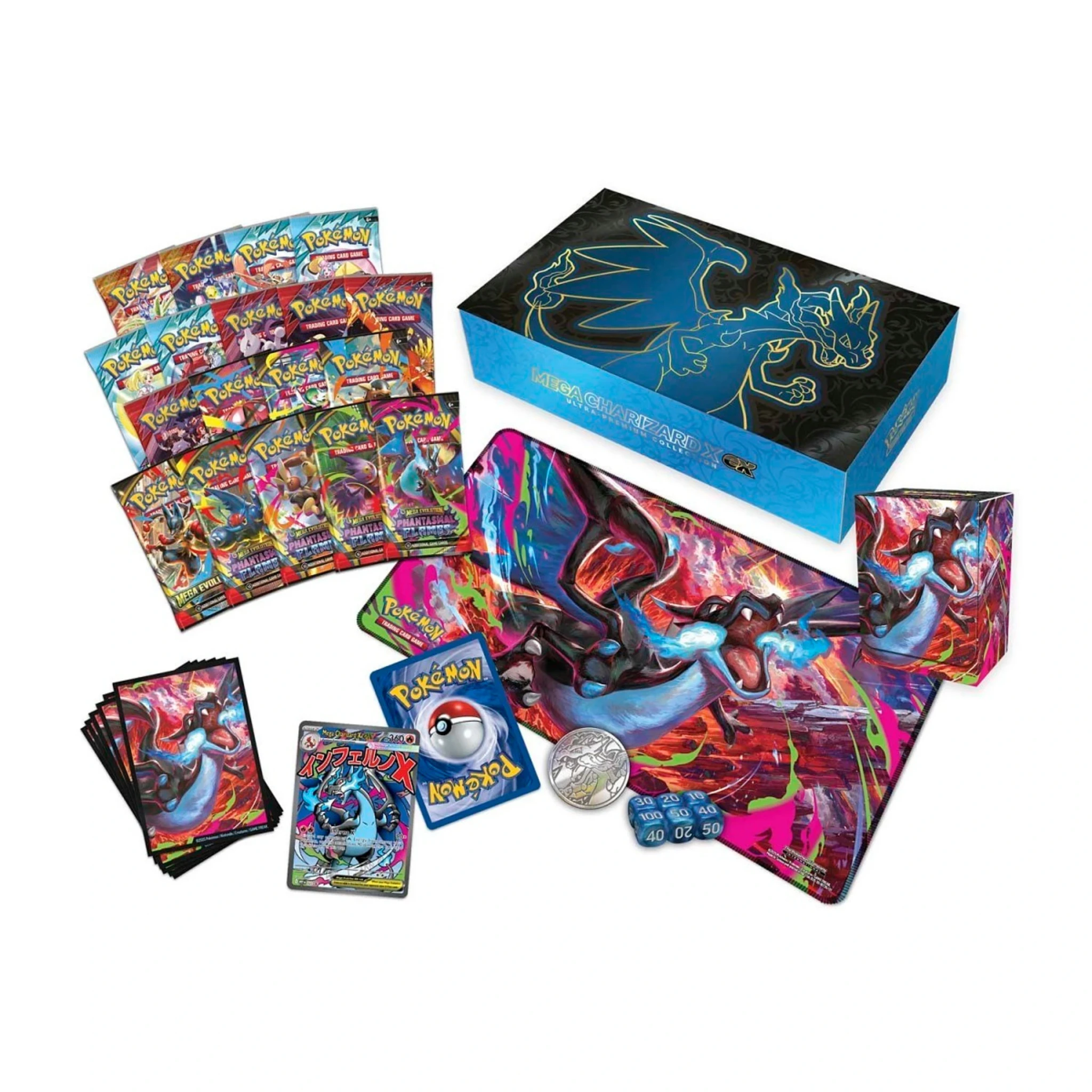Pokemon Mega Charizard X ex Ultra-Premium Collection | Pokemon | Trading Card Games | Backwoods Wizards Pokemon Mega Charizard X ex Ultra-Premium Collection | Pokemon | Trading Card Games | Backwoods Wizards