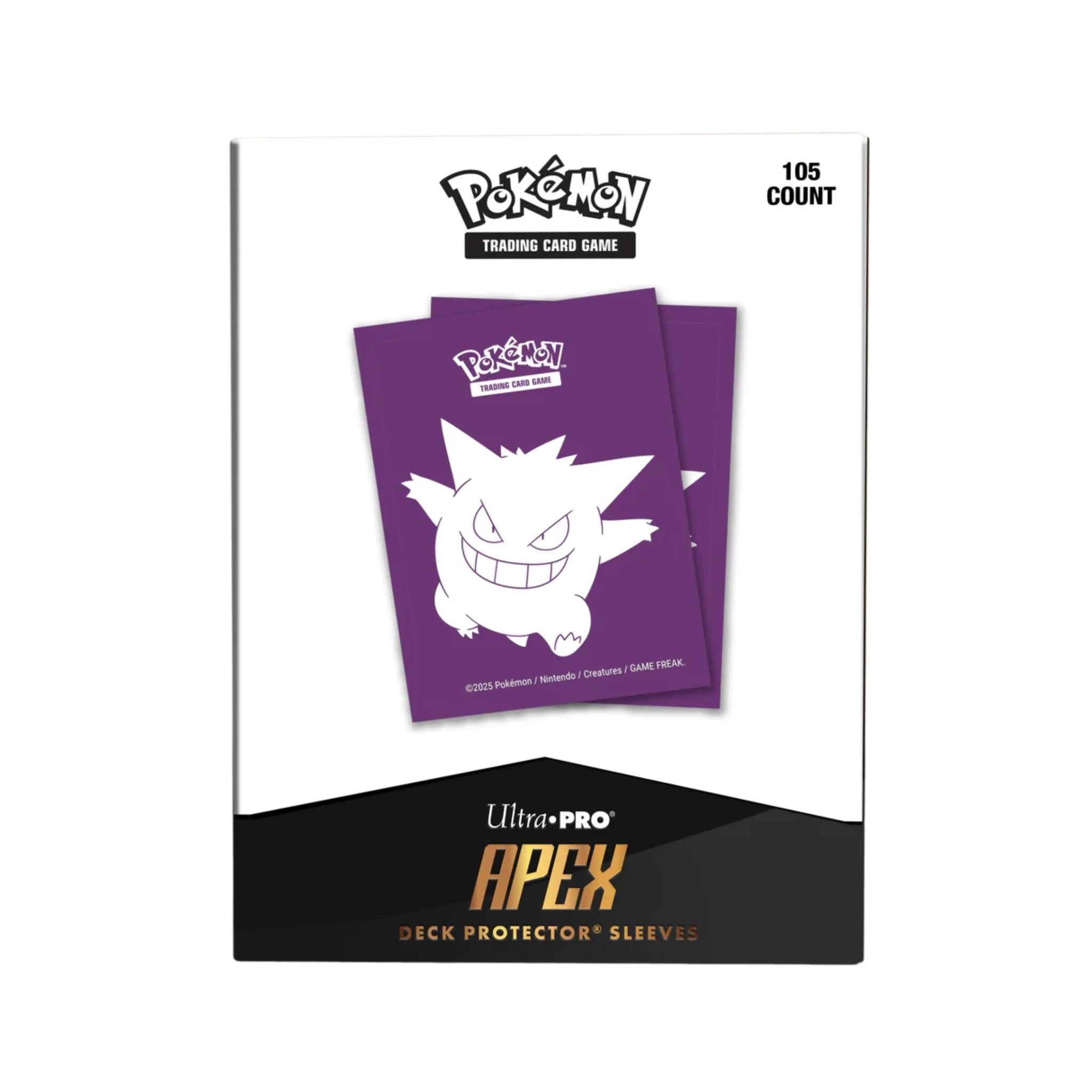 Ultra-PRO: 105ct Apex Deck Protector Sleeves - Elite Series: Pokemon - Gengar Ultra-PRO: 105ct Apex Deck Protector Sleeves - Elite Series: Pokemon - Gengar