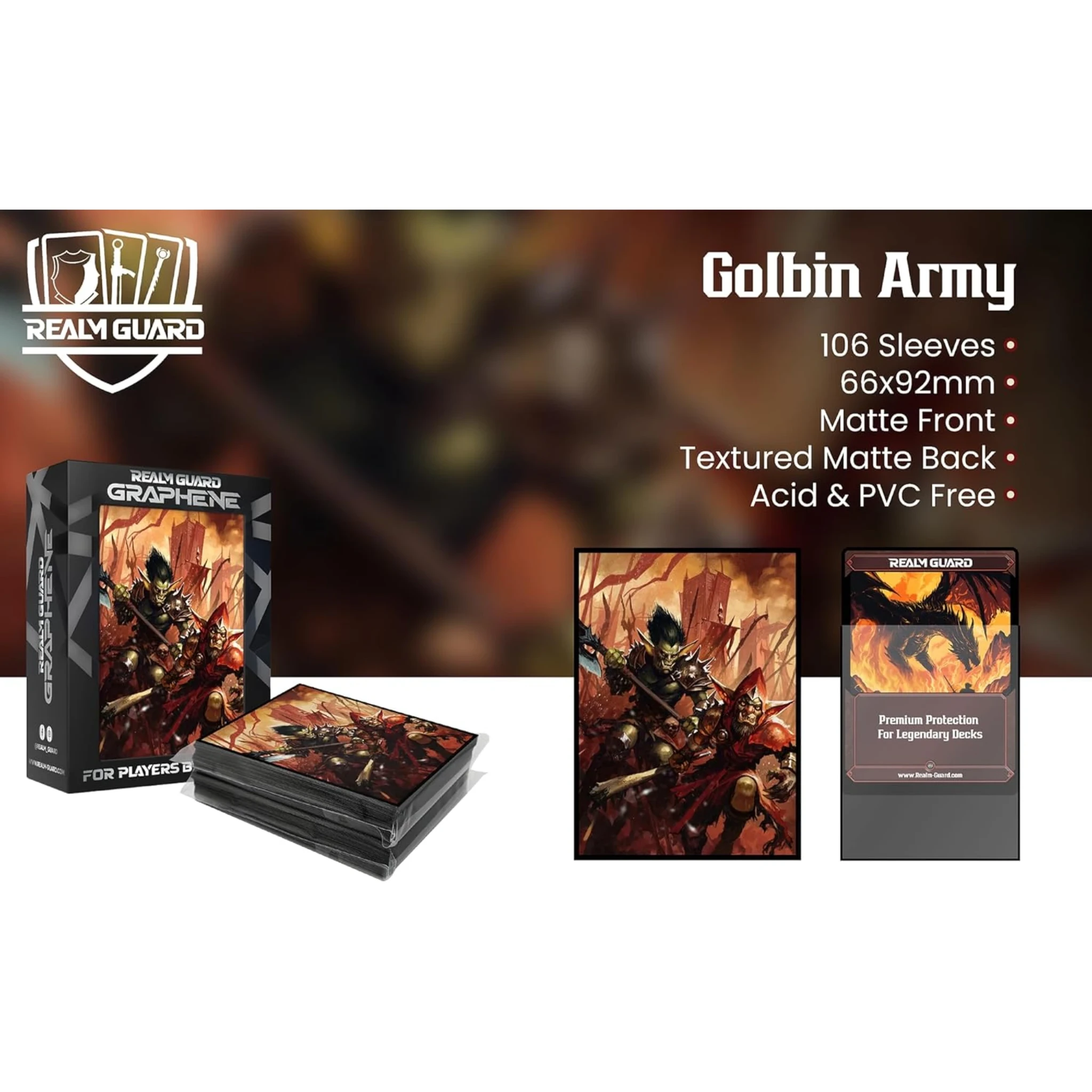 mtg goblin card sleeves Amazon.com: Fantasy North - Pik - Goblin Treasure Hoarder - 100 Smooth Matte TCG Trading Card Sleeves - Fits Magic MTG Commander Pokemon and Other Card Games