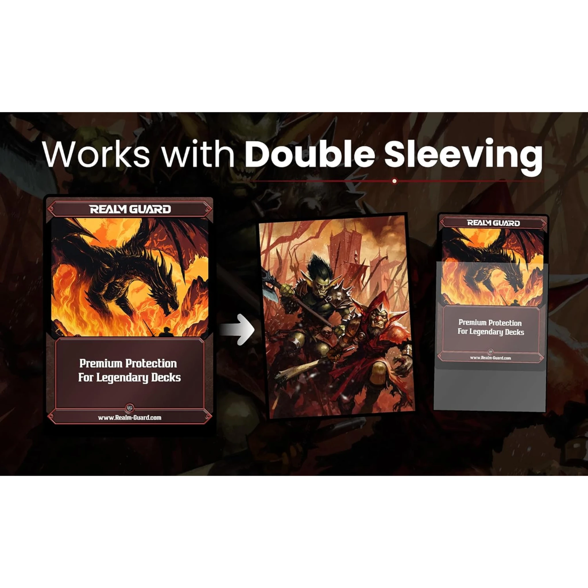 mtg goblin card sleeves Magic: The Gathering Marvel's Spider-Man Green Premium Art Each pack contains 105 sleeves and comes in completely plastic Realm Guard Graphene -100ct Textured