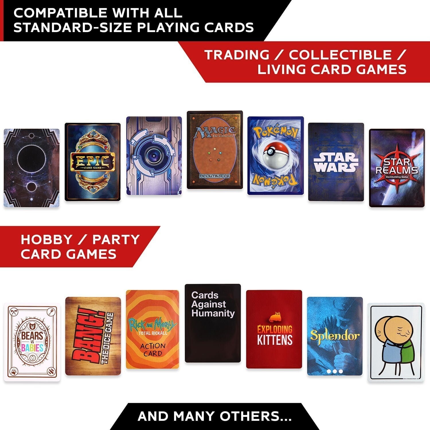 Standard Clear TCG Card Sleeves 66x91 mm | MTG Sleeves & Toploaders | Gaming Accessories | Backwoods Wizards Standard Clear TCG Card Sleeves 66x91 mm | MTG Sleeves & Toploaders | Gaming Accessories | Backwoods Wizards