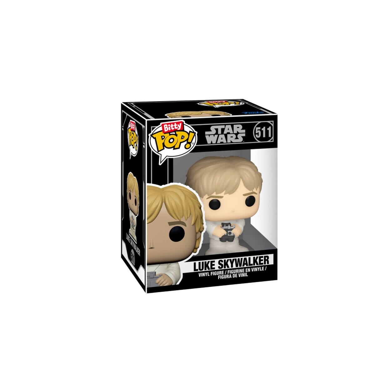 Funko Bitty Pop! Star Wars 4 Pezzi - Luke, Obi-Wan, Jawa E Minifigura Misteriosa - 2,2 Cm Da Collezione
