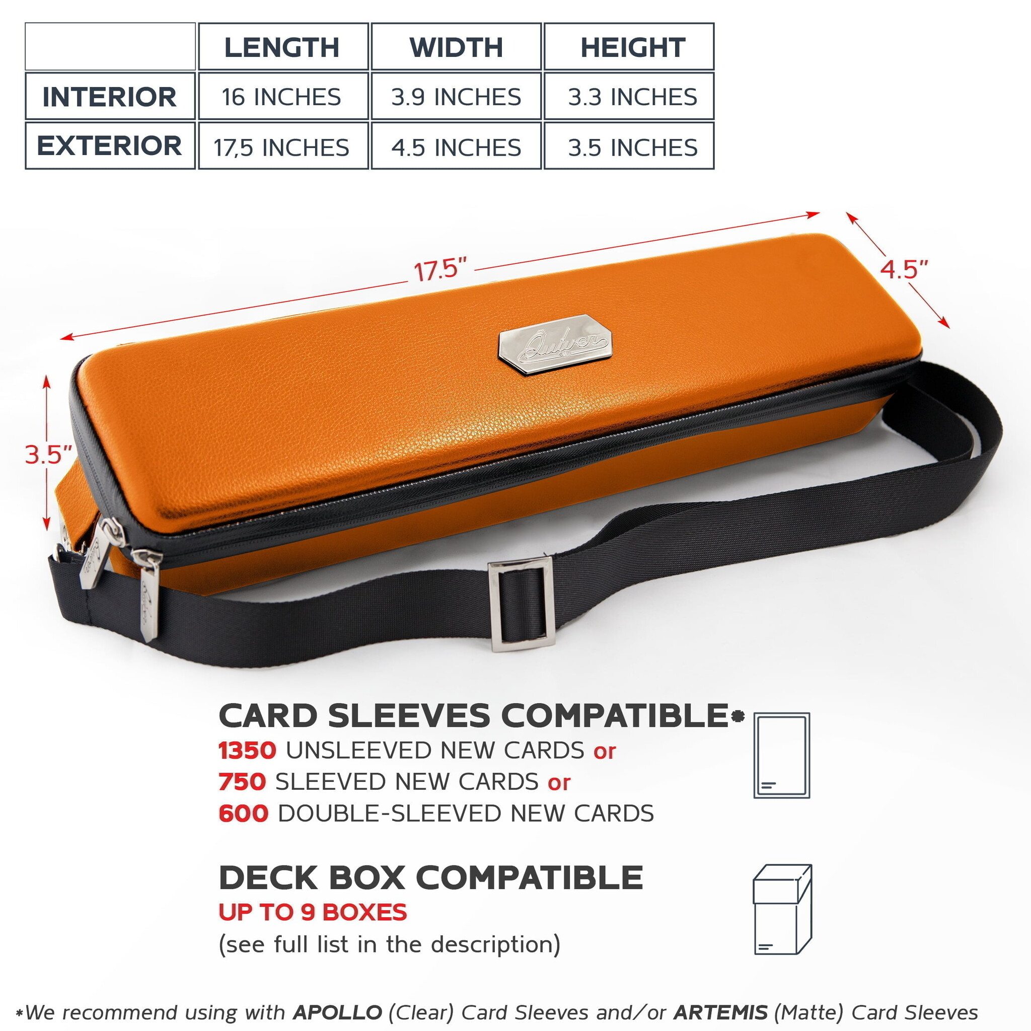 Quiver Card Case in Orange Quiver Card Case in Orange