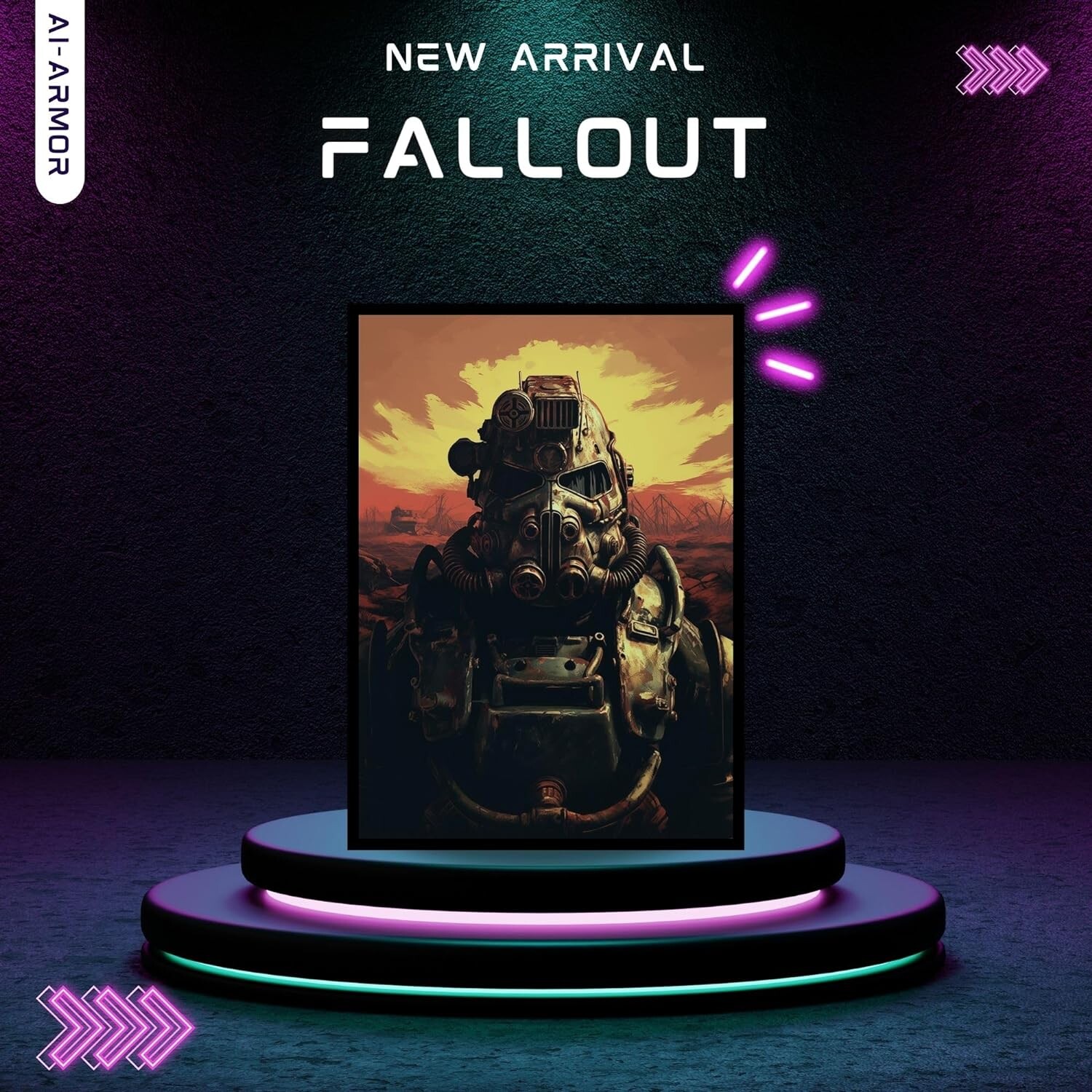 (Fallout) - 100ct Matte TCG/MTG Card Art Sleeves by Ai Armor (Fallout) - 100ct Matte TCG/MTG Card Art Sleeves by Ai Armor
