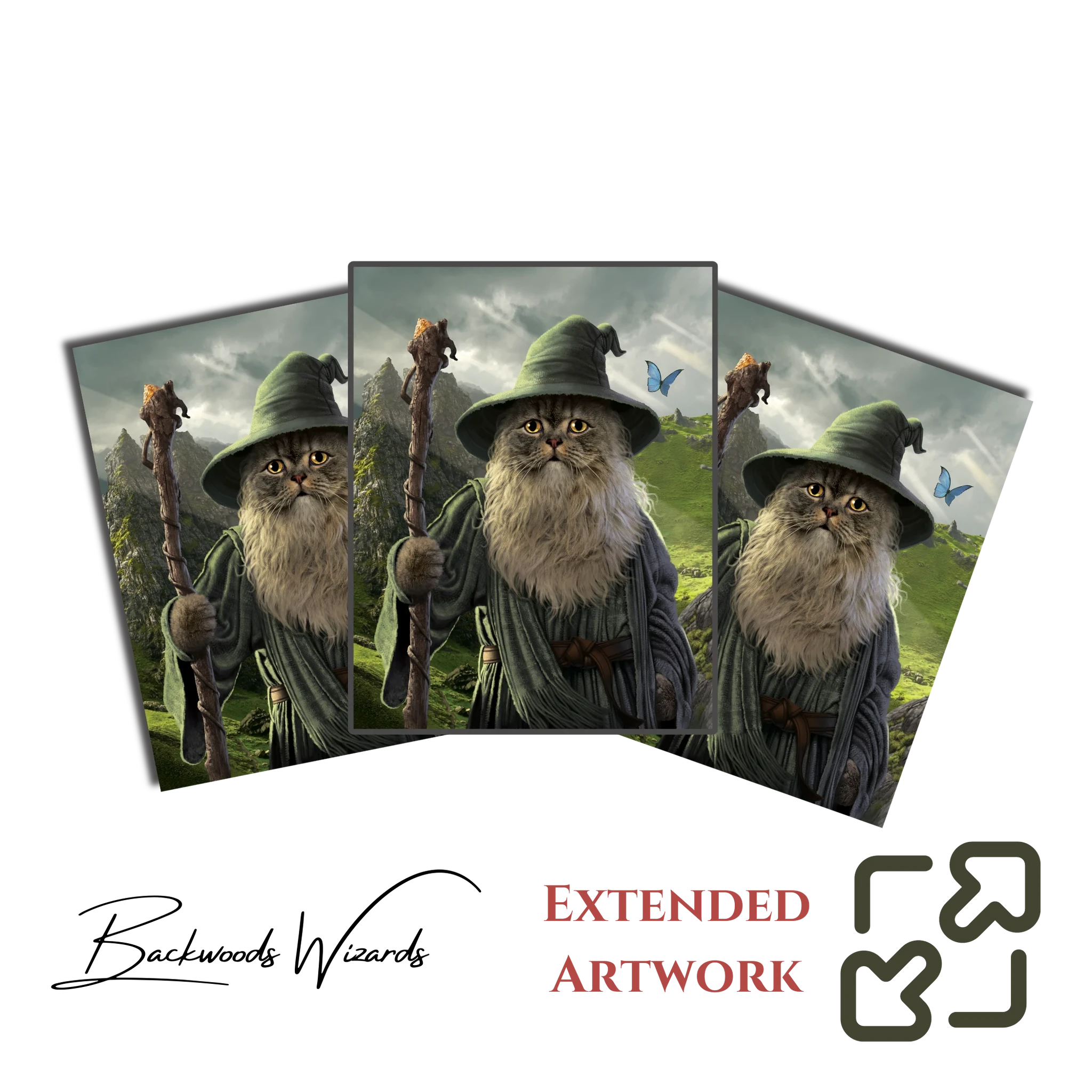 Cat Card Sleeves: Catdalf - MTG Sleeves - 100 Count Pack Cat Card Sleeves: Catdalf - MTG Sleeves - 100 Count Pack