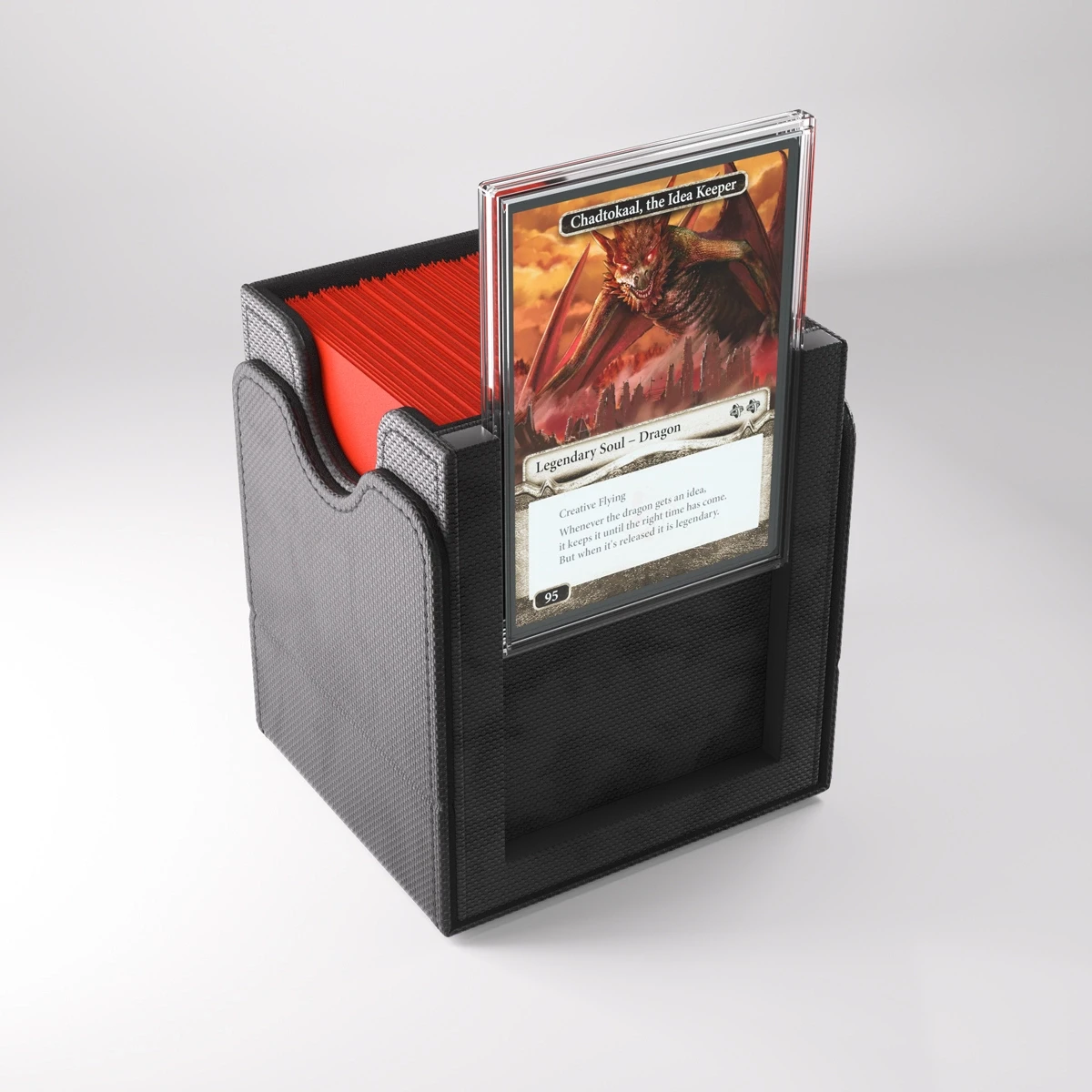 mtg commander card box Amazon.com: AFIING MTG Commander Deck Box 200 Double Sleeved Cards Storage, 3-in-1 Magnetic Card Case Organizer for Magic: The Gathering TCG CCG, 4 Dividers & 2 Toploaders (Black/Orange) : Toys & Games