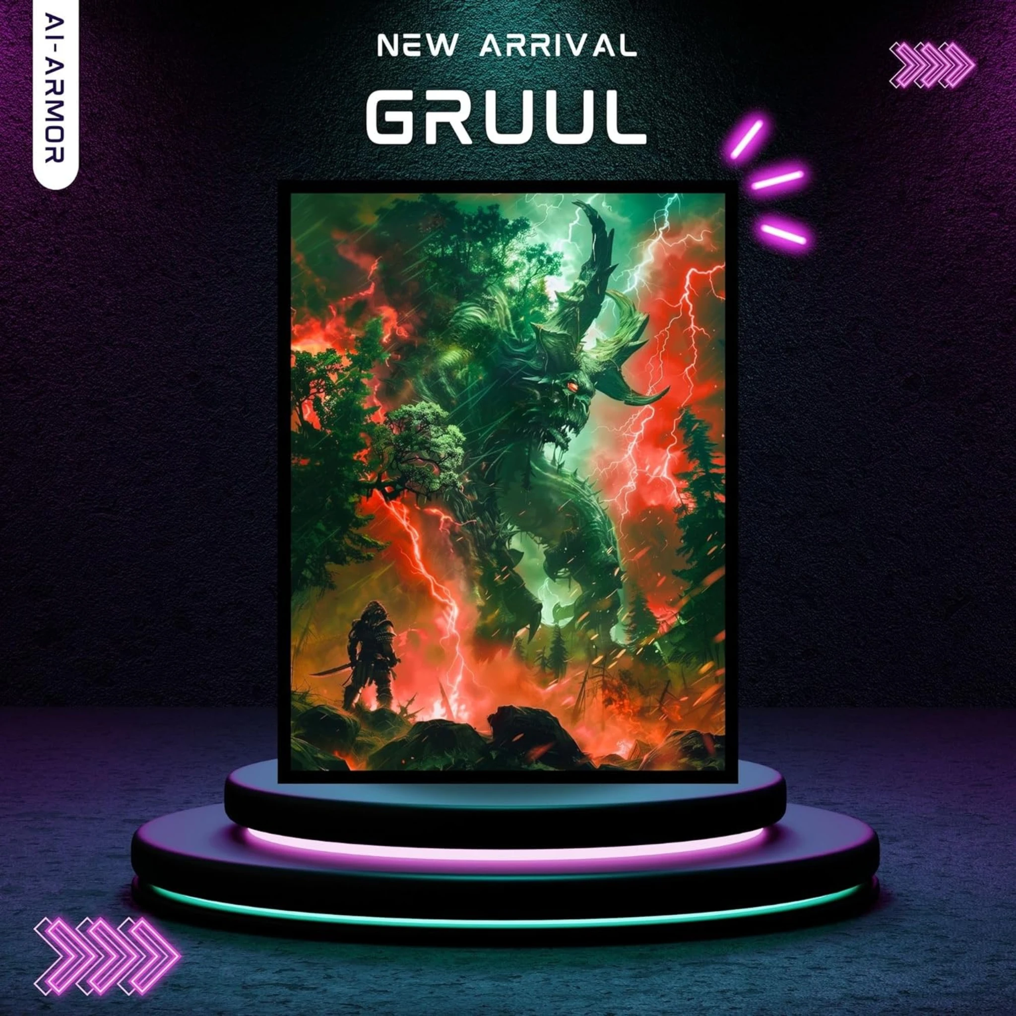 Gruul Sleeves - Realm Guard MTG Sleeves - 100 ct Gruul Sleeves - Realm Guard MTG Sleeves - 100 ct